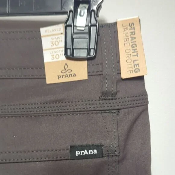 NWT Prana Gray Cargo Pants with Classic Fit and Full Length